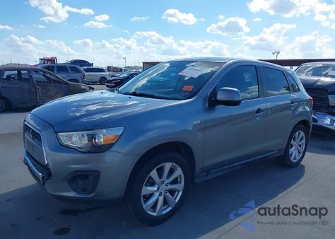 2014 Mitsubishi Outlander Sport Es из США, поврежденный, VIN 4A4AP3AU7EE028240